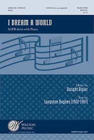 I Dream a World SATB choral sheet music cover Thumbnail